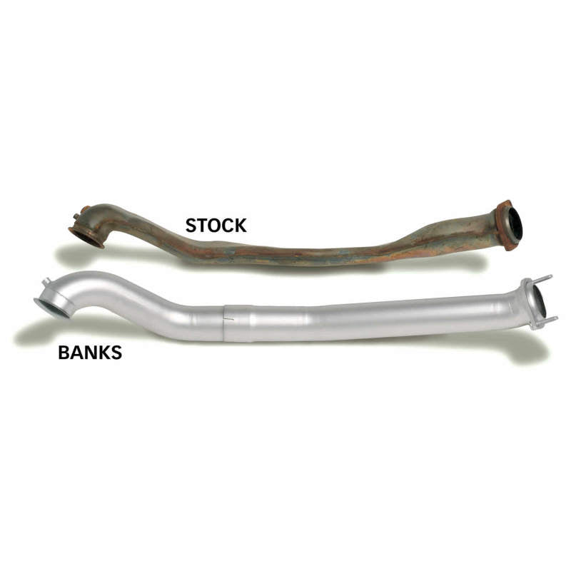 Banks Power 94-97 Ford 7.3L ECSB Monster Exhaust System - SS Single Exhaust w/ Black Tip