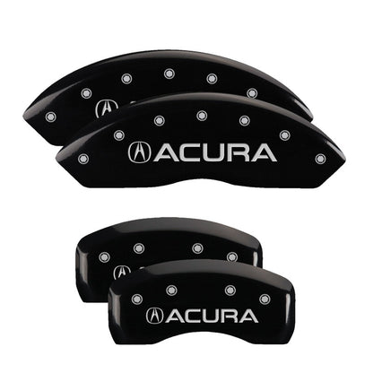 MGP 4 Caliper Covers Engraved Front & Rear MGP Black finish silver ch MGP