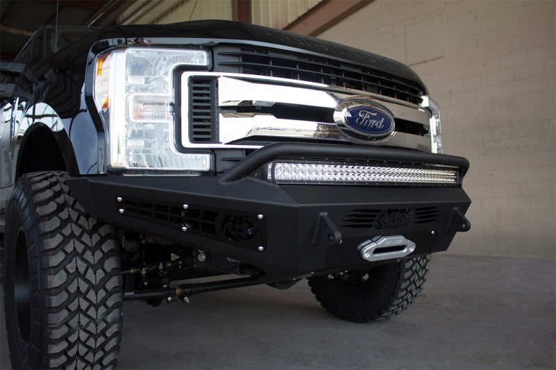 Addictive Desert Designs 17-18 Ford F-250 HoneyBadger Front Bumper w/ Winch Mount Addictive Desert Designs