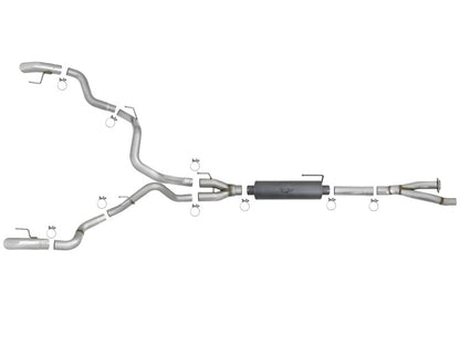 aFe MACH Force-XP Cat-Back Exhaust w/ Dual Hi-Tuck Pol Tips 17-18 Ford F-150 Raptor V6-3.5L aFe