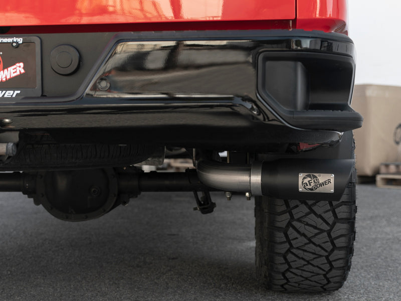 afe Apollo GT Series 2019 GM Silverado/Sierra 1500 4.3L/5.3L 409 SS CatBack Exhaust System w/Blk Tip aFe