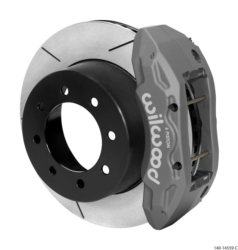 Wilwood TX6R Rear Kit 15.50in Gray Hard Anodize w/ Lines 13-17 Ford F250/F350 4WD Wilwood