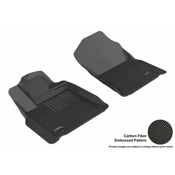 3D MAXpider 2012-2020 Toyota Tundra Reg/DBL/Crewmax/Sequoia Kagu 1st Row Floormat - Black - eliteracefab.com