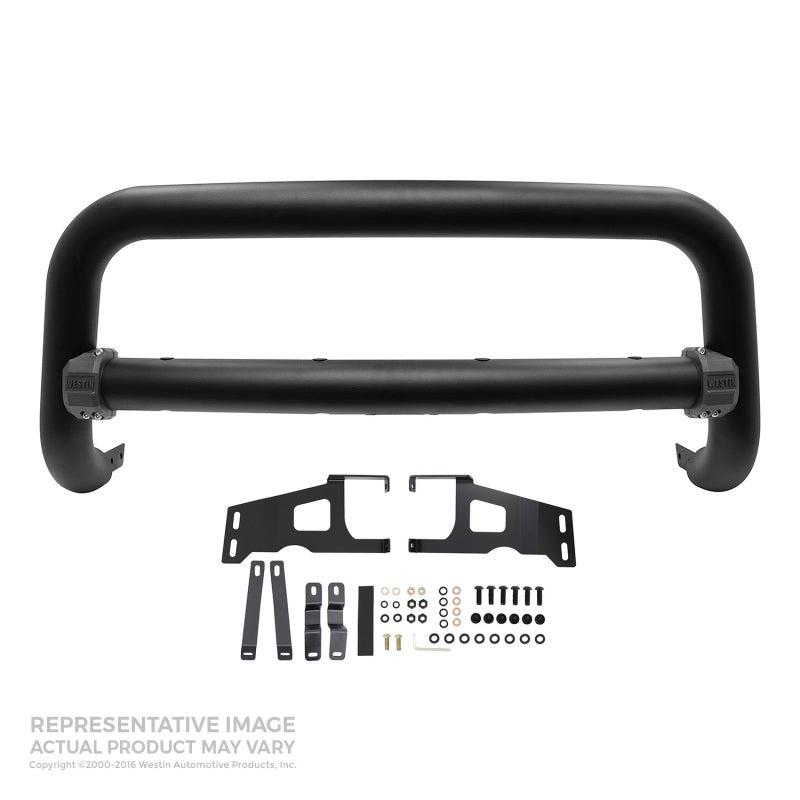 Westin 2010-2018 Ram 2500/3500 Contour 3.5in Bull Bar - Textured Black Westin