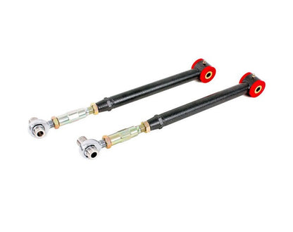 BMR LOWER CONTROL ARMS DOM ON-CAR ADJ POLY ROD END COMBO BLACK (05-14 MUSTANG/GT500) - eliteracefab.com