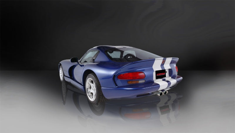 Corsa 96-02 Dodge Viper GTS 8.0L V10 Polished Sport Cat-Back Exhaust w/3in Inlet - eliteracefab.com