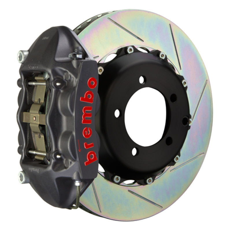 Brembo 99-05 Honda S2000 Rear GTS BBK 4 Piston Cast 328x28 2pc Rotor Slotted Type-1-Black HA Brembo