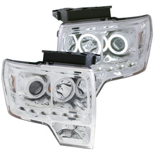 Load image into Gallery viewer, ANZO 2009-2014 Ford F-150 Projector Headlights w/ Halo Chrome (CCFL) G2 - eliteracefab.com