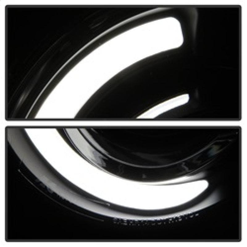 xTune 15-17 Jeep Renegade Light Bar DRL Projector Headlights -Black (PRO-JH-JREN-LBDRL-BK) - eliteracefab.com