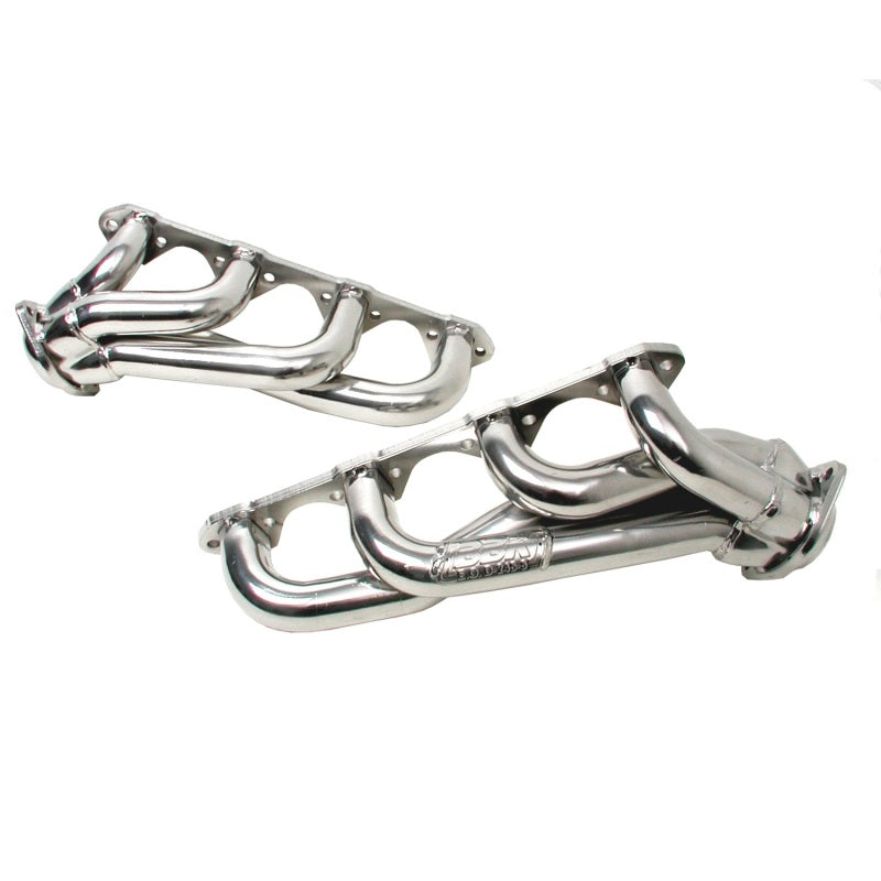 BBK 79-93 Mustang 351 Swap Shorty Unequal Length Exhaust Headers - 1-5/8 Silver Ceramic BBK