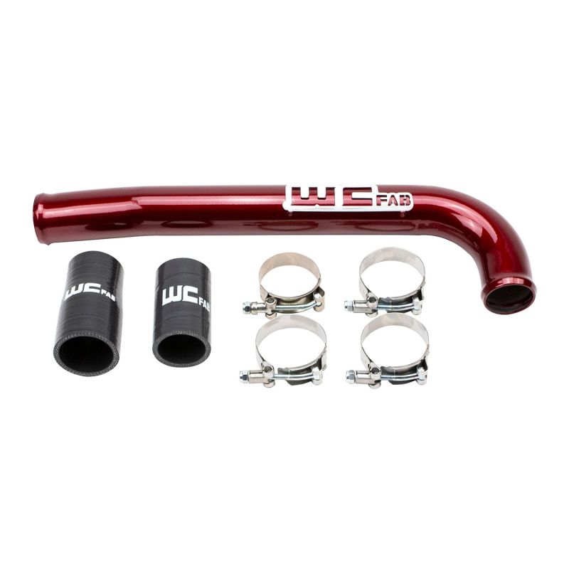 Wehrli 03-09 Dodge 5.9L/6.7L Cummins (Non-Twin CP3) Upper Coolant Pipe - WCFab Red - eliteracefab.com