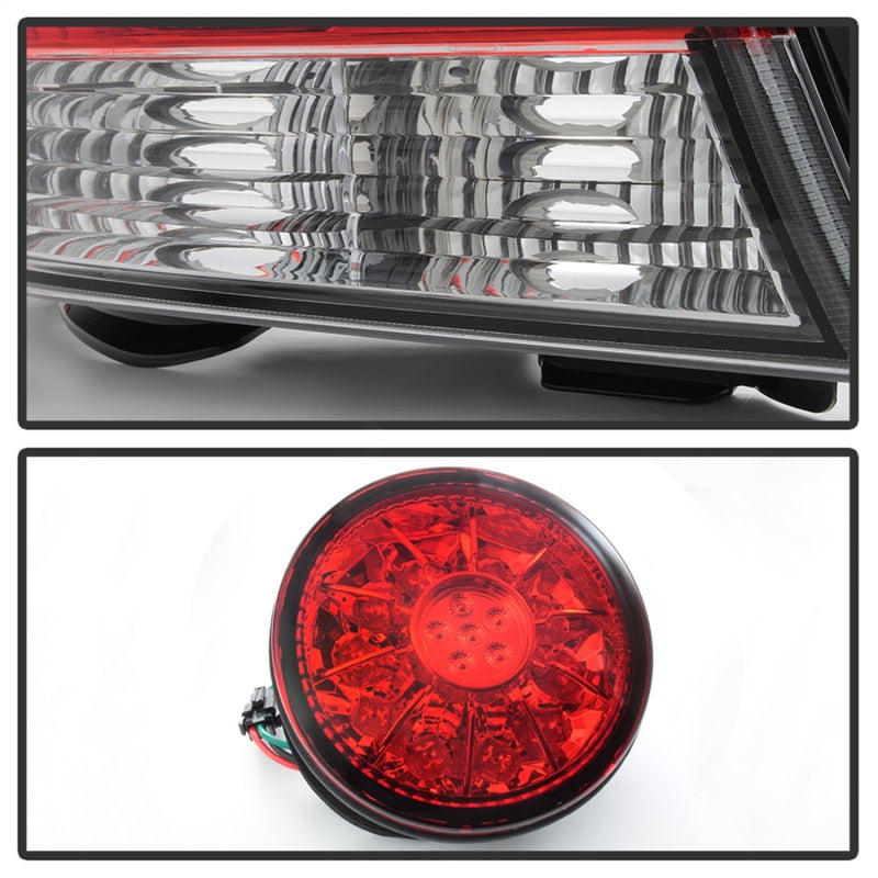 Spyder 01-03 Lexus IS300 LED Tail Lights - Red Clear ALT-YD-LIS300-LED-SET-RC - eliteracefab.com
