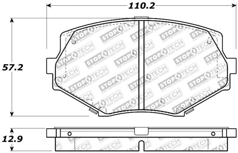 STOPTECH PERFORMANCE 94-97/99-05 MIATA W/NORMAL SUSPENSION FRONT BRAKE PADS D635, 309.06350 - eliteracefab.com