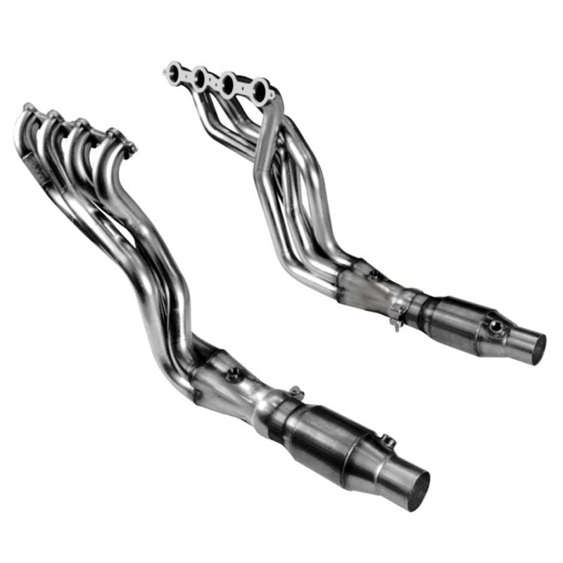 Kooks 10-14 Chevy Camaro SS LS3/L99/ 6.2L 1 7/8in x 3in SS LT Headers Inc 3in x 2 1/2in Green Catted - eliteracefab.com