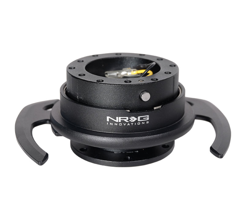 NRG Quick Release Gen 4.0 Black Body Black Ring with Handles - eliteracefab.com