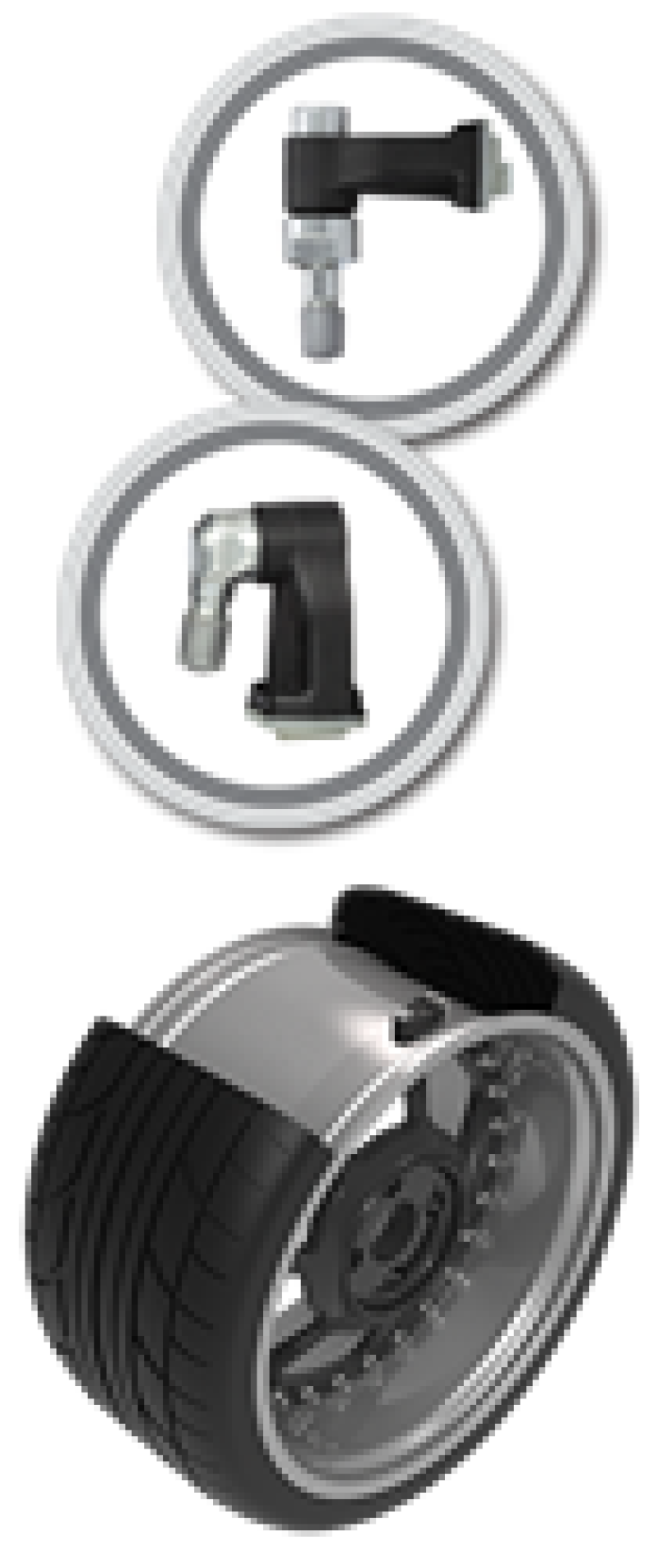 Schrader TPMS Sensor - Clamp-In Programmable 90 Degree EZ-Sensor ( valve stem not included ) - eliteracefab.com