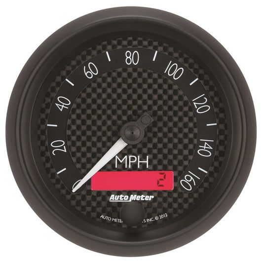 Autometer GT Series 3-3/8in In Dash 0-160 MPH Electronic Programmable Speedometer 8088