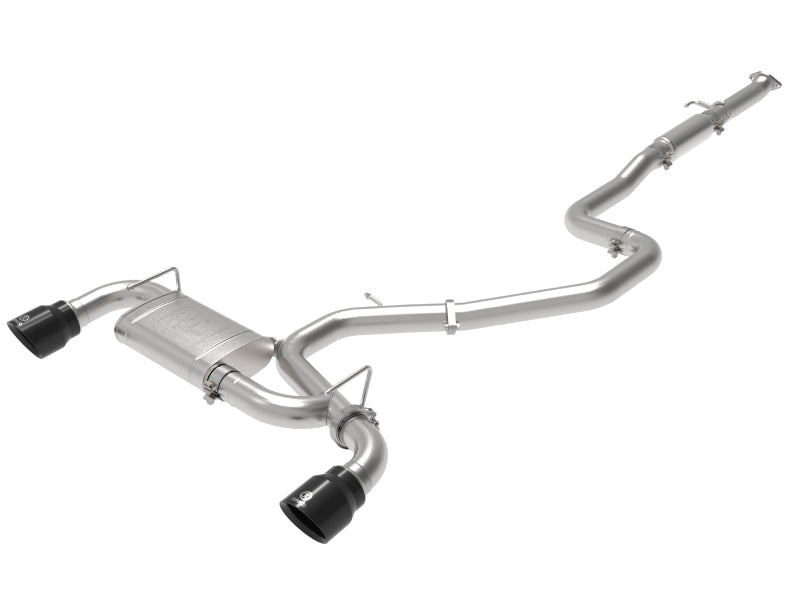 aFe Takeda Exhaust Cat-Back 19-20 Hyundai Veloster N 304SS Black Dual Tips Exhaust - eliteracefab.com