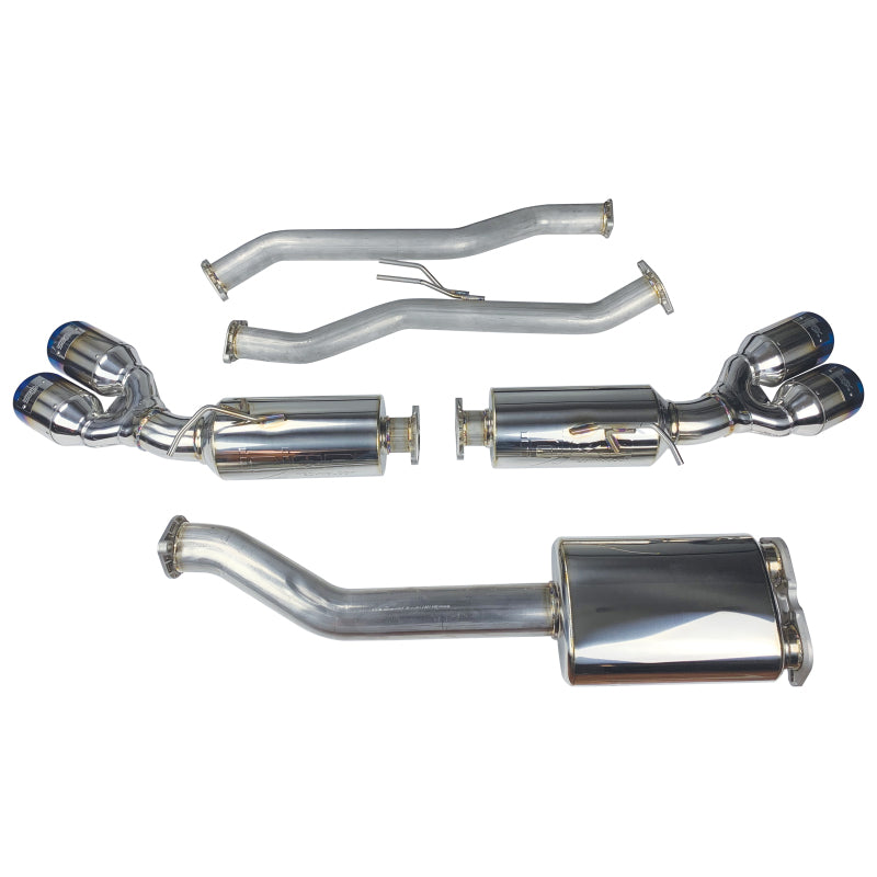 Injen 10-13 Hyundai Genesis Coupe 2.0L(t) 4cyl SS Exhaust w/ 76mm Y-Pipe Resonator/Molded SS Flanges - eliteracefab.com