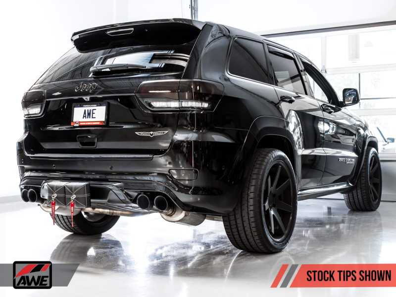 AWE Tuning 2020 Jeep Grand Cherokee SRT/Trackhawk Touring Edition Exhaust - Use w/Stock Tips - eliteracefab.com