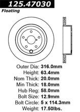 Load image into Gallery viewer, Stoptech 08-10 Subaru Impreza WRX STi Rear Premium High-Carbon CRYO Rotor - eliteracefab.com