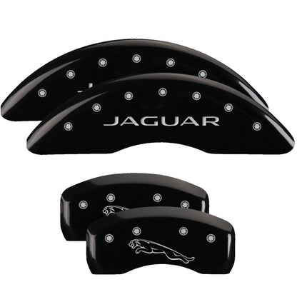 MGP 4 Caliper Covers Engraved Front & Rear Acura Black Finish Silver Char 2017 Acura MDX MGP