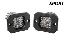 Load image into Gallery viewer, Diode Dynamics Stage Series C1 LED Pod Sport - White Flood Flush WBL (Pair)