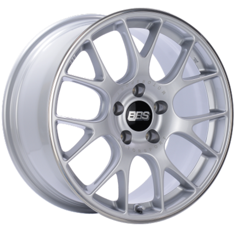 BBS CH-R 19x11 5x130 ET56 CB71.6 Brilliant Silver Polished Rim Protector Wheel w/ Motorsport Etching CH111SPO-MTSP