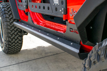 DV8 Offroad 2007-2018 Jeep Wrangler JK (2-door) Frame Mounted Sliders - eliteracefab.com