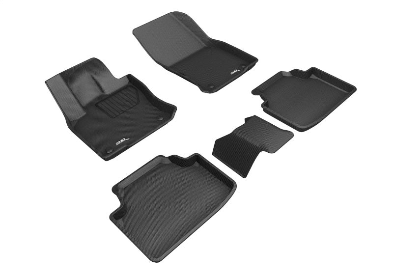 3D Maxpider L1VW09701509 19-23 Volkswagen Taos Kagu Floor Mat- Black R1 R2