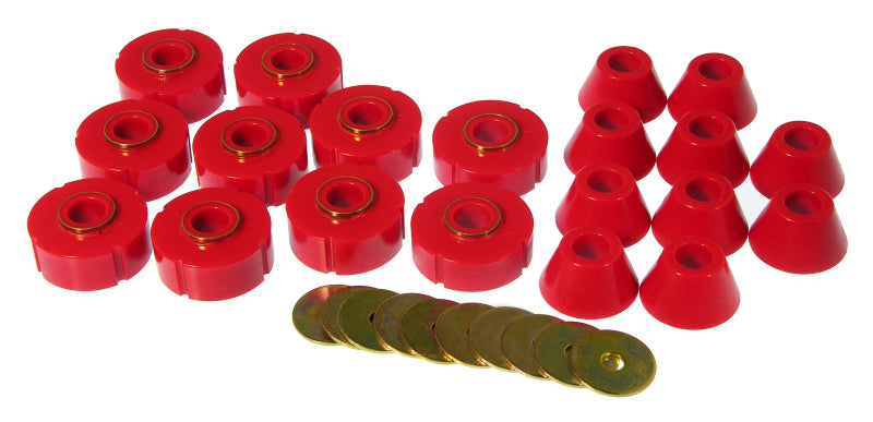 Prothane 78-80 Chevy K10 Blazer Body Mount Kit - Red