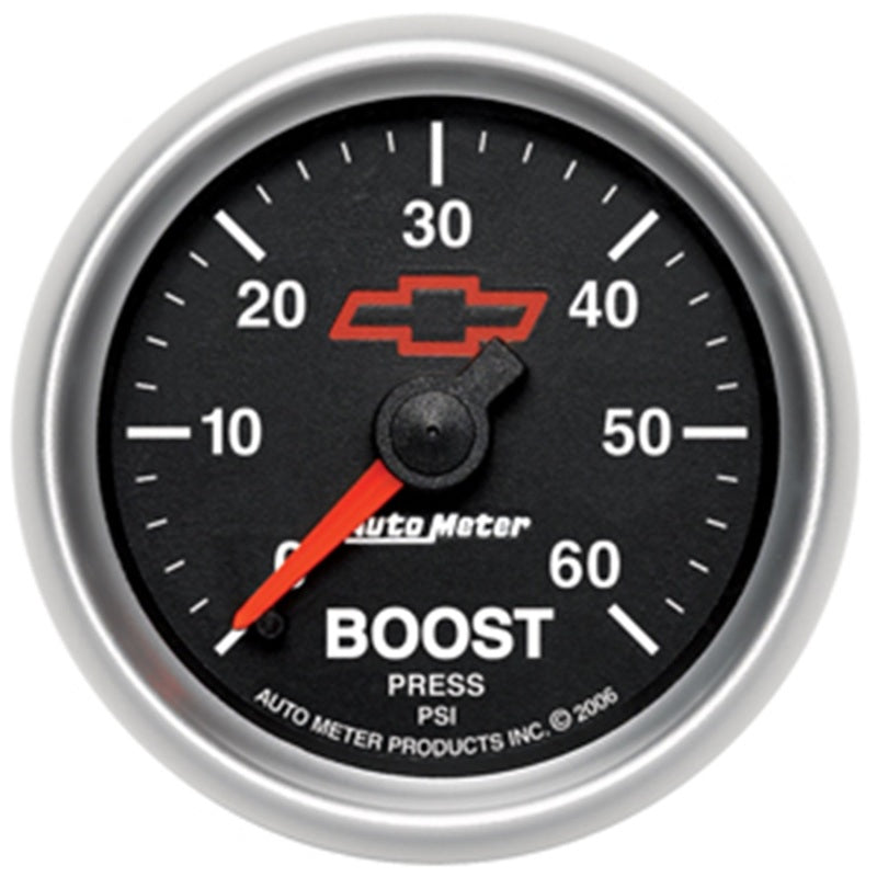 Autometer GM Performance Parts 2-1/16in 0-60 PSI Mechanical Boost Gauge 3605-00406