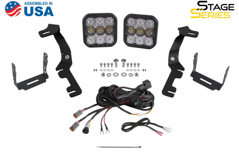 Diode Dynamics Stage Series Ditch Light Kit for 2019-Present Ram C2 - Yellow Pro Combo