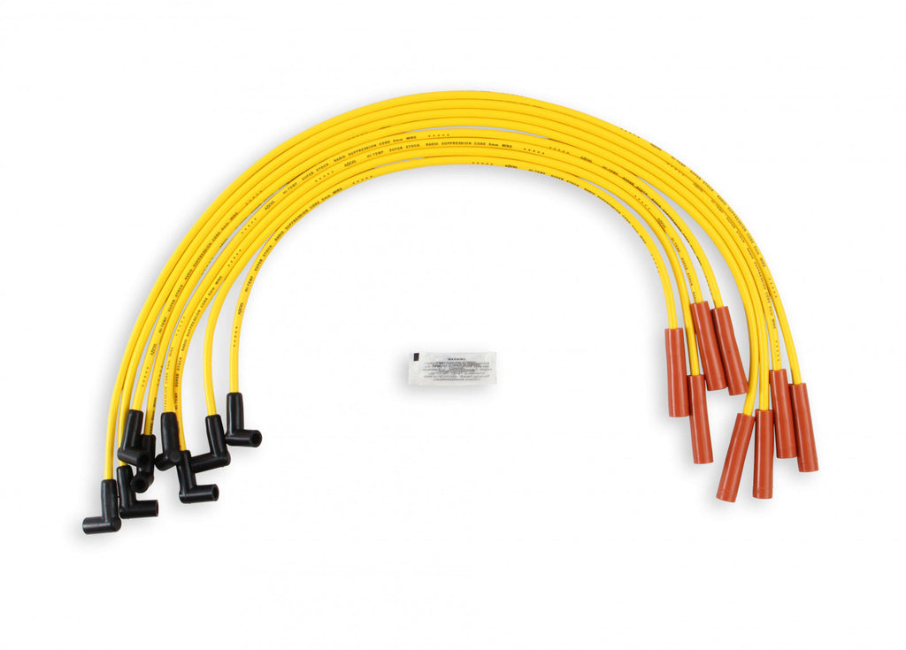 ACCEL Spark Plug Wire Set - Super Stock Graphite Core 8mm - Chevy / GMC 454 - Yellow - eliteracefab.com