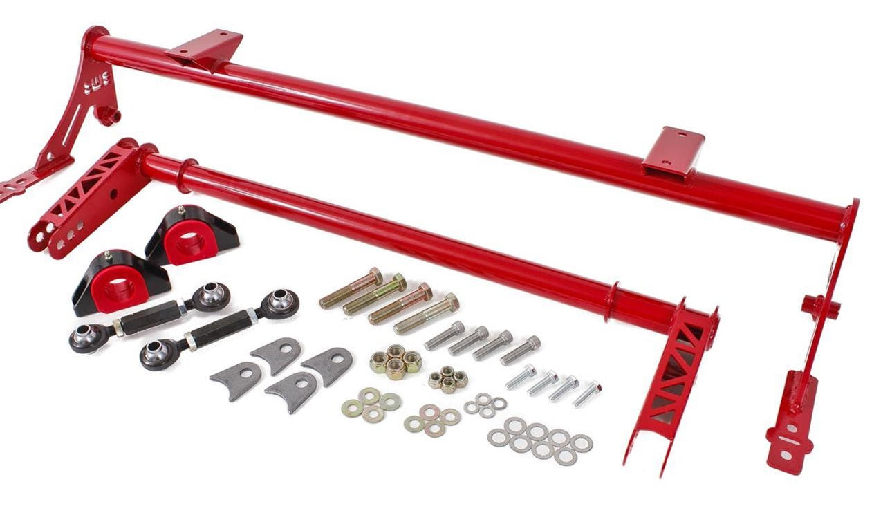 BMR ANTI-ROLL BAR REAR XTREME KIT HOLLOW 35MM RED (05-14 MUSTANG) - eliteracefab.com