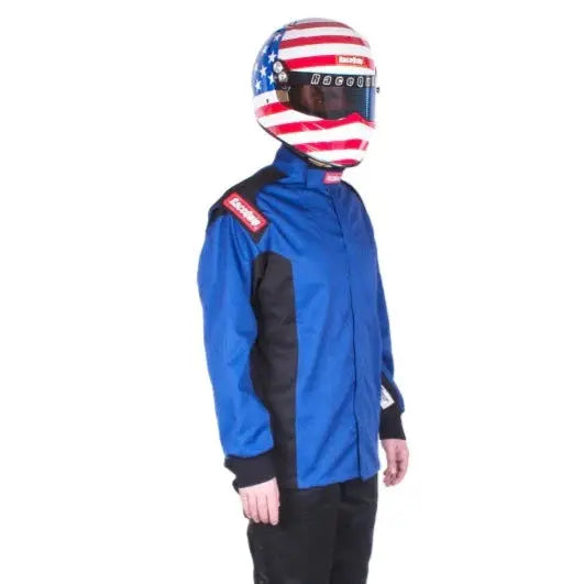 RaceQuip Blue Chevron-1 Jacket - Small - eliteracefab.com