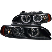 Load image into Gallery viewer, ANZO USA Bmw 5 Series E39 Projector Headlights W/ Halo Black; 1997-2001 - eliteracefab.com