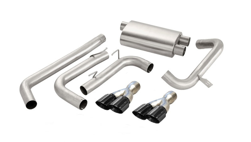 Corsa 98-02 Chevrolet Camaro Convertible Z28 5.7L V8 LS1 Black Tip Sport Cat-Back Exhaust CORSA Performance