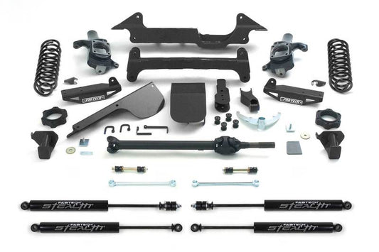 Fabtech 03-08 Hummer H2 4WD w/Rear Coil Springs 6in Perf. System w/Stealth Shocks - eliteracefab.com