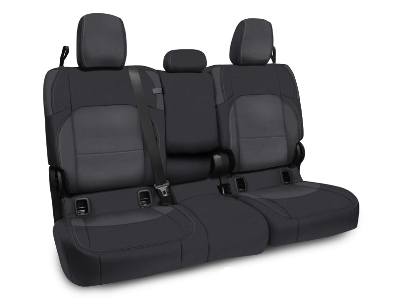 PRP 2020+ Jeep Gladiator JT Rear Bench Cover with Leather Interior - Black/Grey B056-03