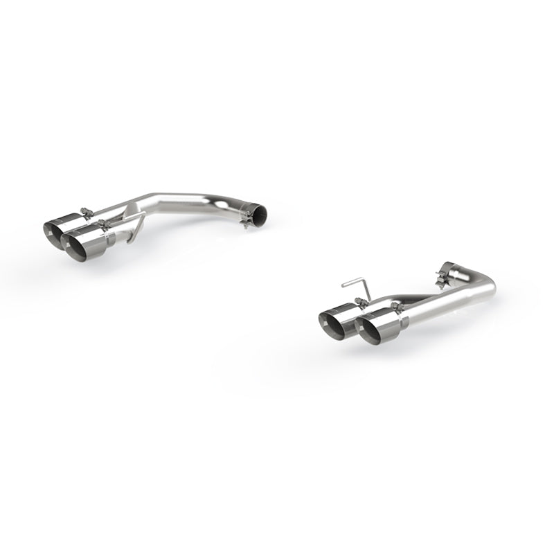 MBRP 18-20 Ford Mustang GT 2.5in T304 Non Active Dual Axle Back Exhaust System - 4in Dual Wall Tips - eliteracefab.com