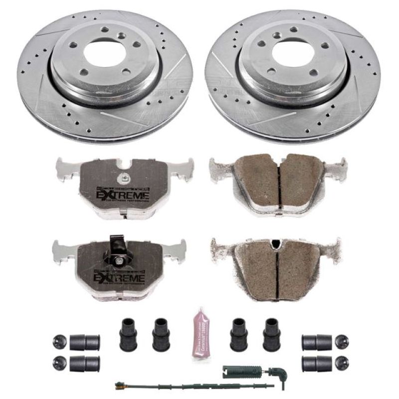 Power Stop 01-06 BMW 330Ci Rear Z26 Street Warrior Brake Kit PowerStop