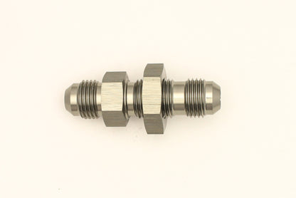 DeatschWerks 6AN Male Flare To 6AN Male Flare Bulkhead Adapter (Incl. Nut)