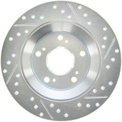 StopTech Select Sport 2000-2009 Honda S2000 Slotted and Drilled Right Rear Brake Rotor - eliteracefab.com