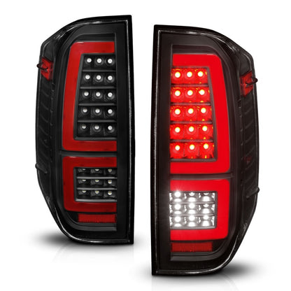 ANZO 2014-2021 Toyota Tundra LED Taillights Black Housing/Clear Lens - eliteracefab.com