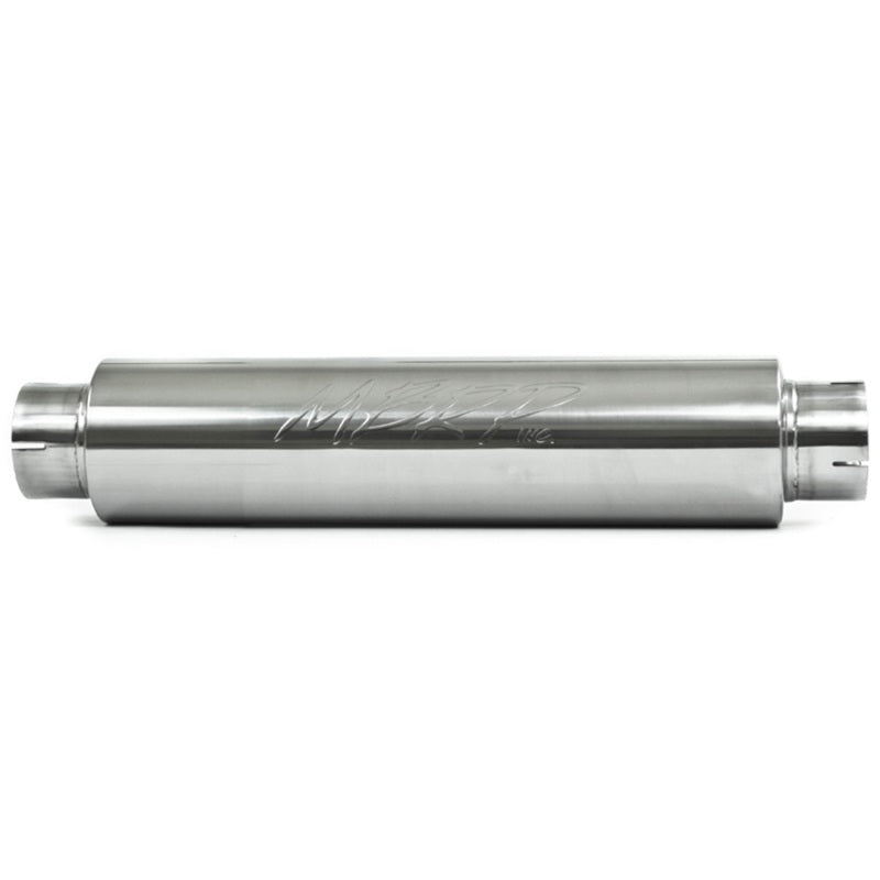 MBRP Universal Quiet Tone Muffler 4in Inlet/Outlet 24in Body 6in Dia 30in Overall T304 - eliteracefab.com
