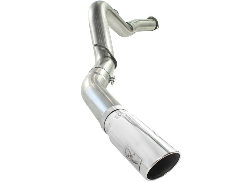 aFe MACHForce XP Exhaust 5in DPF-Polished, GM Diesel Trucks 07.5-10 V8-6.6L 9(td) LMM aFe