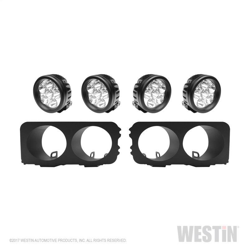 Westin Universal Light Kit for Outlaw Front Bumper - Textured Black - eliteracefab.com