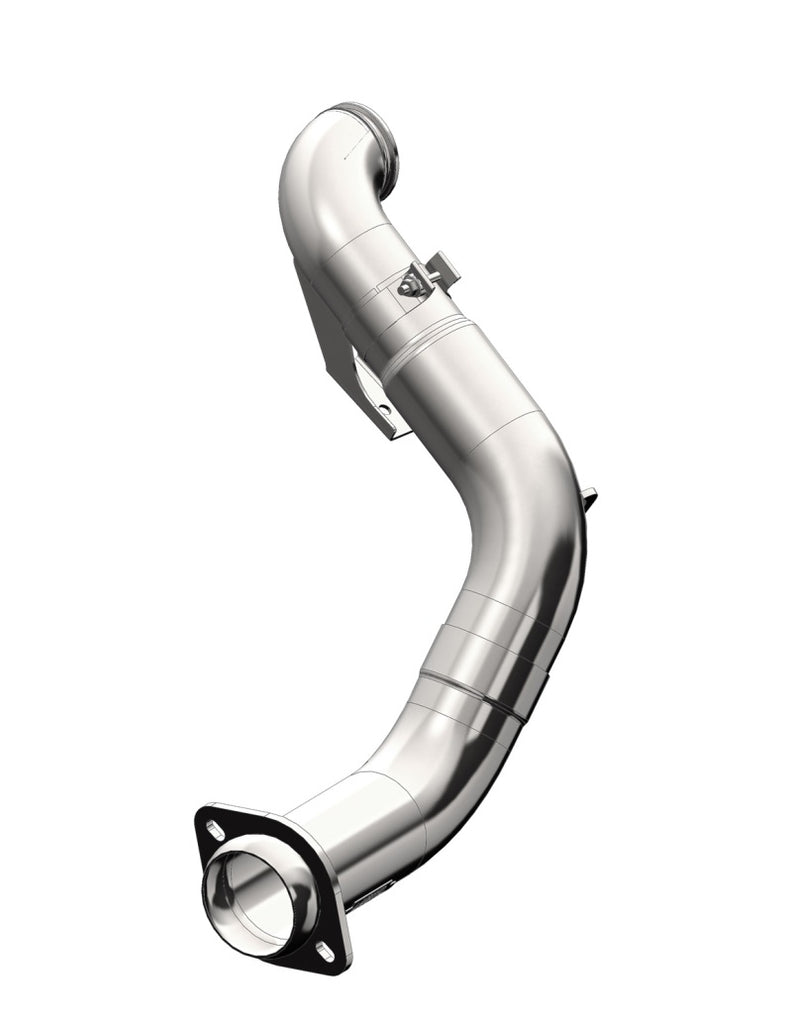 MBRP 2015 Ford 6.7L Powerstroke (Non Cab & Chassis Only) 4in Turbo Down-Pipe T409 Aluminized - eliteracefab.com