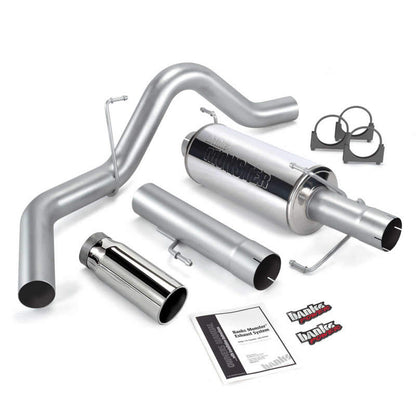 Banks Power 04-07 Dodge 5.9L 325Hp CCLB Monster Exhaust System - SS Single Exhaust w/ Chrome Tip - eliteracefab.com